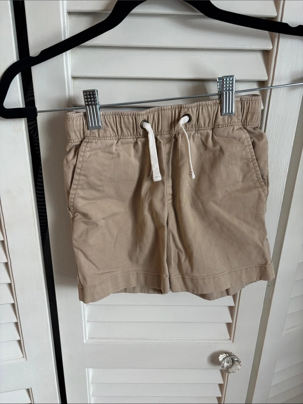 Crewcuts Boys Khaki Drawstring Hybrid Shorts